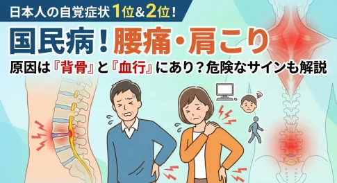 【国民病】腰痛と肩こりの原因とは？背骨の構造と危険なサインを解説