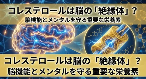 コレステロールは脳の「絶縁体」?重要性と下げすぎが招くメンタル不調