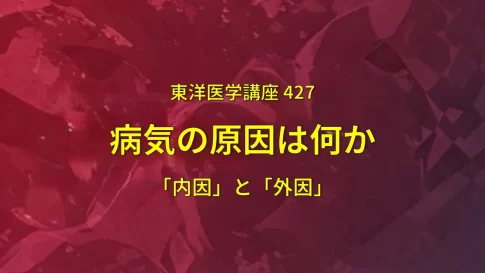なぜあの人は風邪をひかないのか?病気の真因「内因と外因」