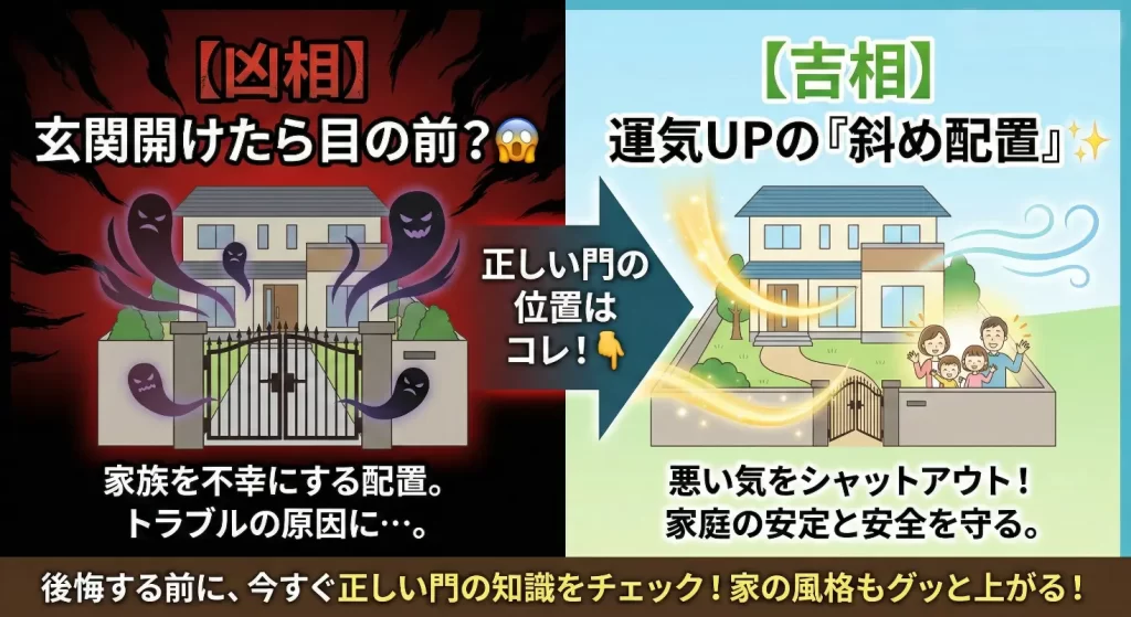 正しい門の位置はこれ