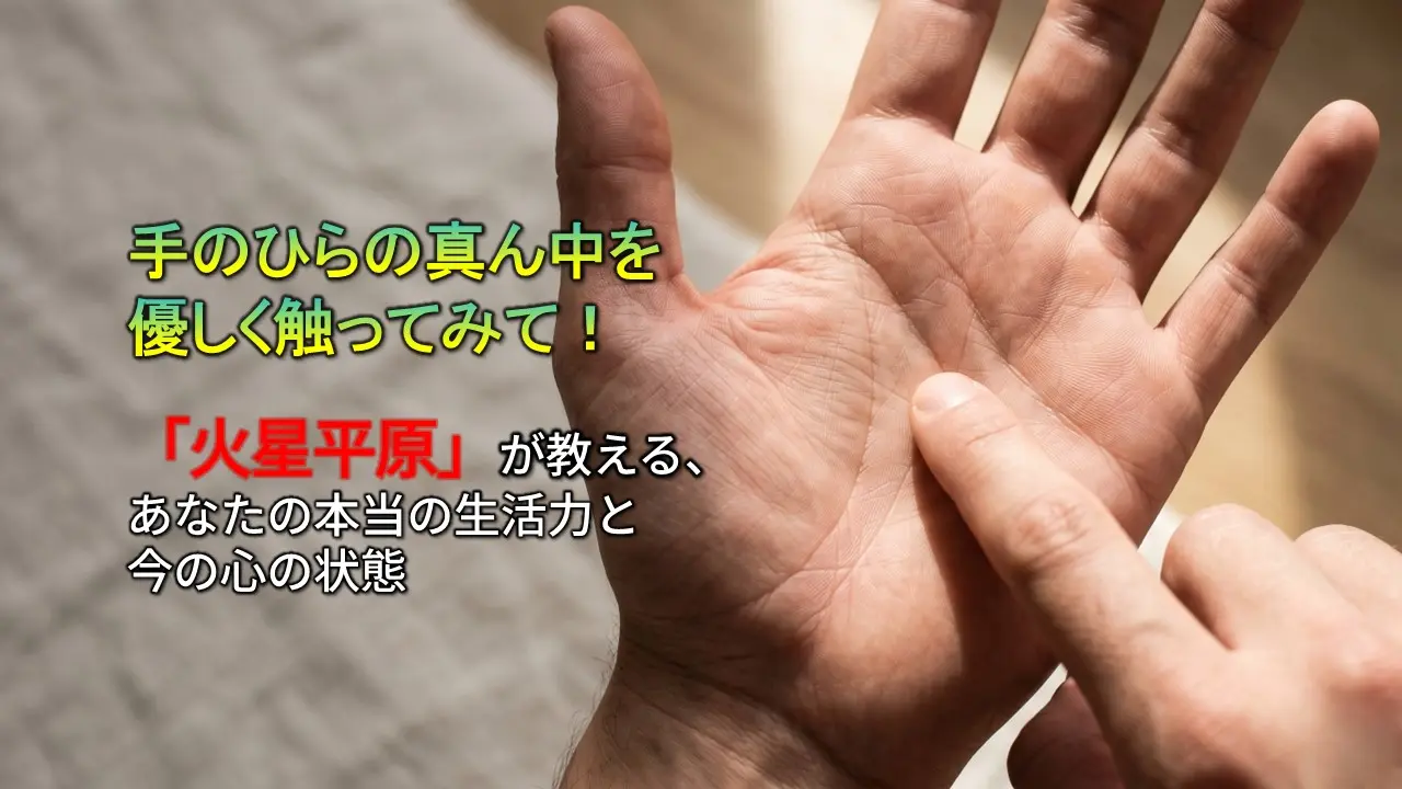 【手相の見方】手のひらの中央「火星平原」の意味とは?くぼみや厚みでわかる性格と運勢