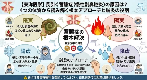 長引く蓄膿症を東洋医学で読み解く｜4つの体質と鍼灸のアプローチ